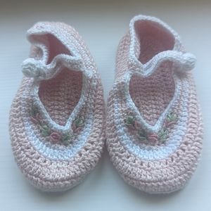 Hand-Knit Newborn Baby Booties | NWOT